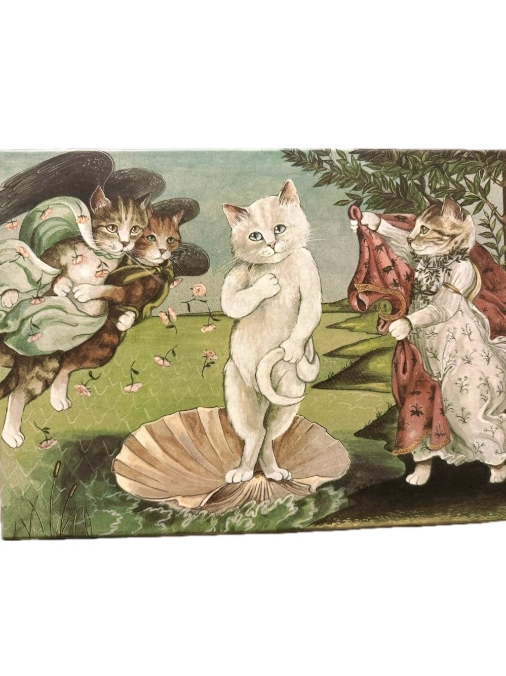 Galison Meowsterpiece of Western Art Birth of Venus Cat Jigsaw Puzzle 1000pc